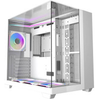 Darkflash TH285 computer case (white) + 4 fans