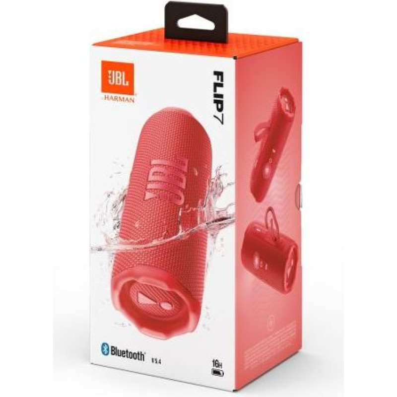 JBL Flip 7 Bluetooth Wireless Speaker Red EU