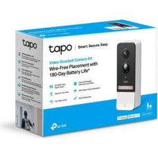 Tp-Link Smart Video Doorbell Tapo D230S1 Kit, Wireless, 2K 5MPx, IP64, White EU