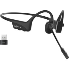 Shokz OpenComm2 UC 2025 Upgrade Wireless Bluetooth Bone Conduction Videoconferencing Headset with USB-C Charging Port and USB-A adapter | 16 Hr Talk Time, 29m Wireless Range, 1 Hr Charge Time | Includes Noise Cancelling Boom Mic and Dongle, Black
