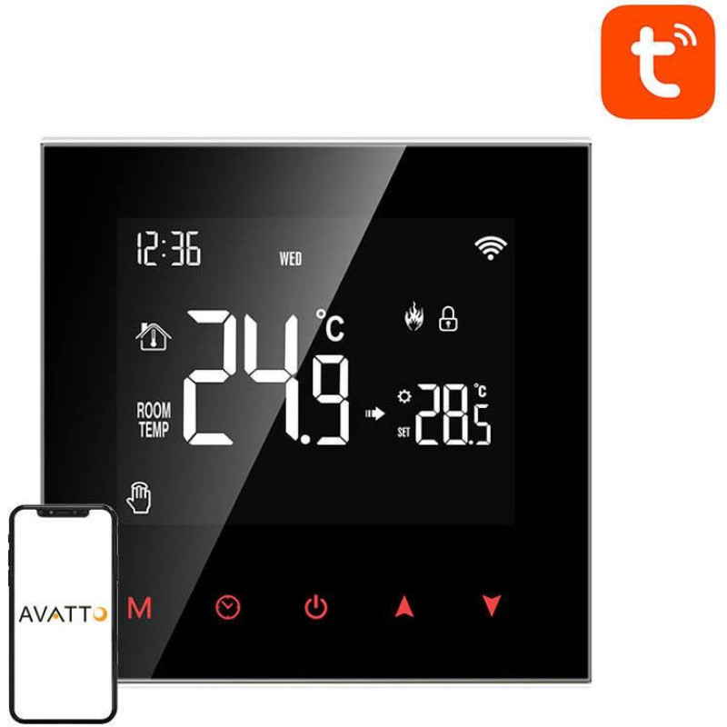 Avatto Smart thermostat Avatto WT100 water heater 3A Wi-Fi TUYA