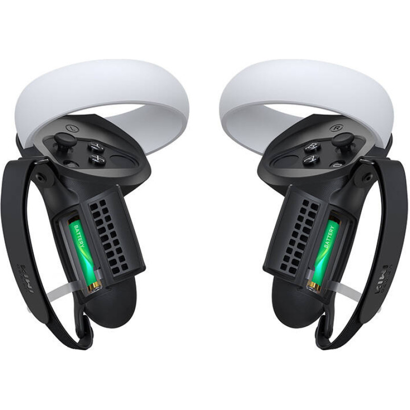 Kiwidesign Controller Grip with Battery Door Kiwi Design Q1 PRO-2.2 for Meta Quest 2 Black