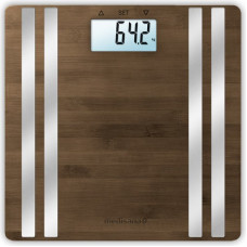 Medisana BS 552 Rectangle Bamboo, Silver Electronic personal scale