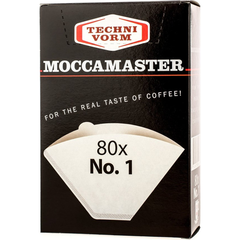 Moccamaster Paper coffee filters Nr 1 disposable 80 pc(s)