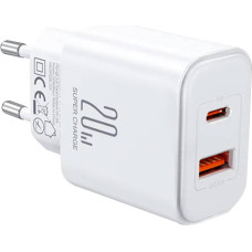 Joyroom Charger Flash Joyroom  JR-TCF05, (EU) 20W A+C (white)