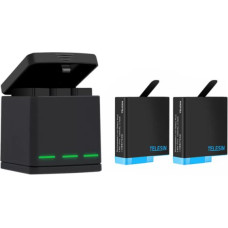 Telesin Box three-channel charger for GoPro Hero 5/6/7/8 + 2 batteries (GP-BNC-801)
