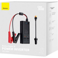 Baseus Car Power Inverter 150W 12V / 500W 220V (C+U + Dual EU plug) Black (CGNB000101)