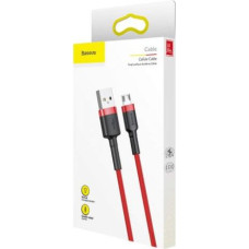 Baseus Micro USB Cafule Cable 2.4A 1m Red + Red (CAMKLF-B09)