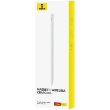 Baseus Tablet Tool Pen Smooth Writing 2 Wireless Charging with LED Indicator + Active Replaceable Tip for iPad, White (P80015803213-00)