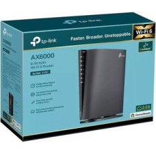 Tp-Link Wi-Fi Router Archer AX80 AX6000, 6000Mbps, LAN/WAN, 802.11ac, Wi-Fi 6, Black EU