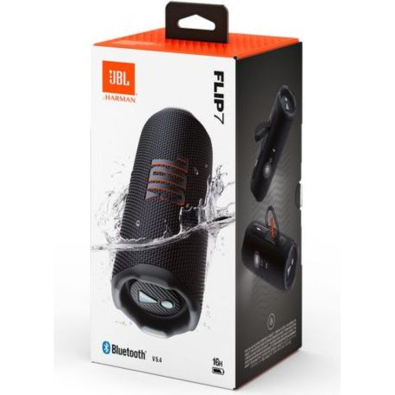 JBL Flip 7 Bluetooth Wireless Speaker Black EU