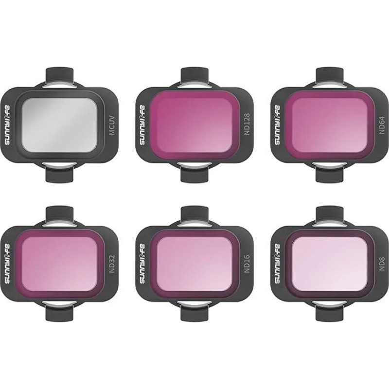 Sunnylife Set of 6 filters Sunnylife MCUV, ND8/16/34/64/128 for DJI Avata 2
