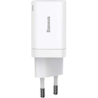 Baseus Super Si Pro Quick Charger USB + USB-C 30W (white)