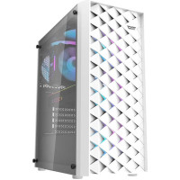 Darkflash DK351 computer case (white) + 4 RGB fans
