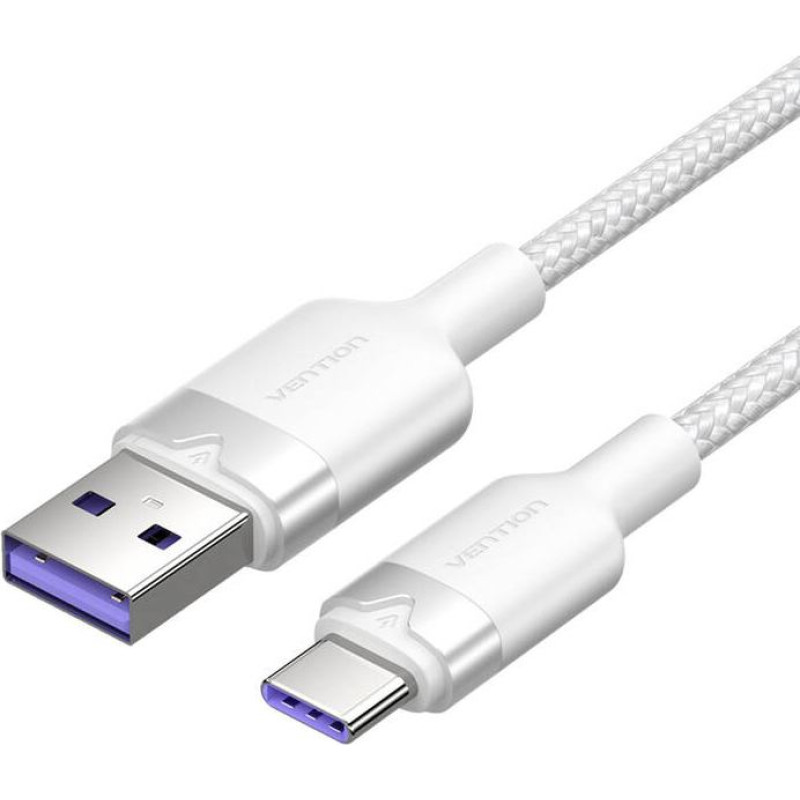 Vention USB 2.0 A to USB-C 6A Vention CTOWF 1M cable (white)