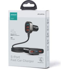 Joyroom Car Charger 5-in-1, U+U+U+U+U 45W, Black (JR-CL03-PRO)