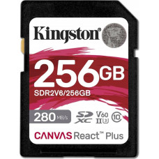 Kingston SDXC 256GB Canvas React Plus SDXC UHS-II 280R/100W U3 V60