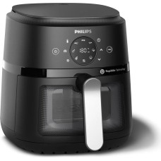 Philips 2000 series NA221/00 fryer Single 4.2 L Stand-alone 1500 W Hot air fryer Black, Silver