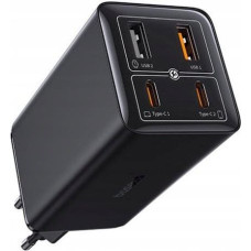 Baseus GaN6 Pro, 2x USB-C + 2x USB-A 100W (czarna)