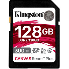 Kingston SDXC Canvas React Plus 128GB 300R/260W UHS-II U3