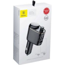 Baseus Car Charger Bluetooth FM Transmitter S-06, BT. 4.2, USB-A, Black (CCHC000001)