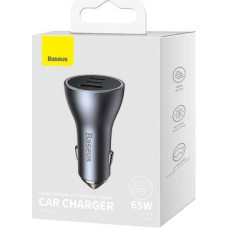 Baseus Car Charger Golden Contactor Pro C+C+U 65W Dark Gray (CGJP010013)