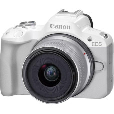 Canon Aparat Canon EOS R50 biały + RF-S 18-45mm f/4.5-6.3 IS STM (5812C013)