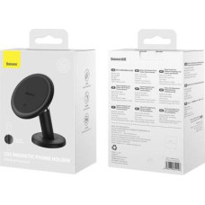 Baseus Car Mount Magnetic Car Dashboard Phone Holder 360 Degree, Black (C40140803113-00)
