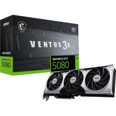 MSI VENTUS GEFORCE RTX 5080 16G 3X OC PLUS graphics card NVIDIA 16 GB GDDR7