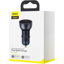 Baseus Car Charger Particular Digital Display C+U, PD 3.0 QC 4.0+, SCP, PPS, 5A, 65W Dark Gray (CCKX-C0G)