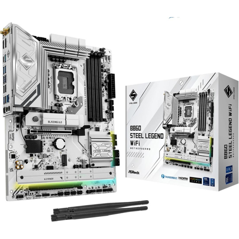 Asrock B860 Steel Legend WiFi Intel B860 LGA 1851 (Socket V1) ATX