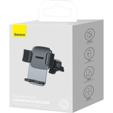 Baseus Car Mount Easy Control Clamp Holder (Air Outlet Version) Black (SUYK000101)