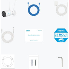 Reolink W330 - 4K Wi-Fi 6 Camera, 2.4/5 GHz Dual-Band Wi-Fi, Color Night Vision, Person/Vehicle/Animal Detection