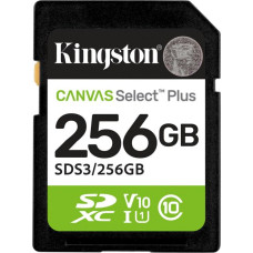 Kingston Technology 256GB SDXC Canvas Select Plus Gen3 150MB/s C10 UHS-I U1 V10