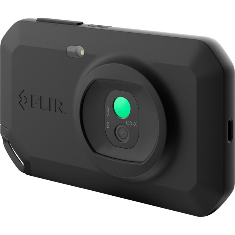 Flir C3-X​ thermal imaging camera Black 1800 mAh Vanadium Oxide Uncooled Focal Plane Arrays Built-in display 128 x 96 pixels LCD 640 x 480 pixels