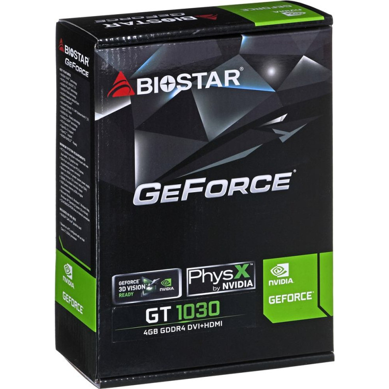 Biostar GeForce GT1030 NVIDIA GeForce GT 1030 4 GB GDDR4