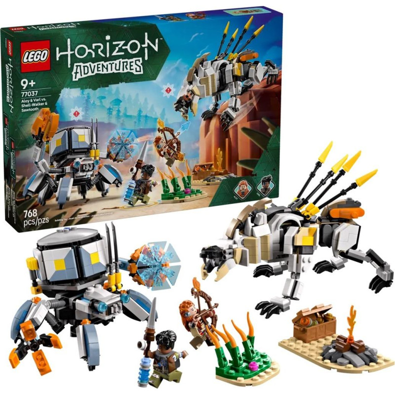 Lego HORIZON 77037 Элой и Варл против Шелл-Уокера и Пилозуба