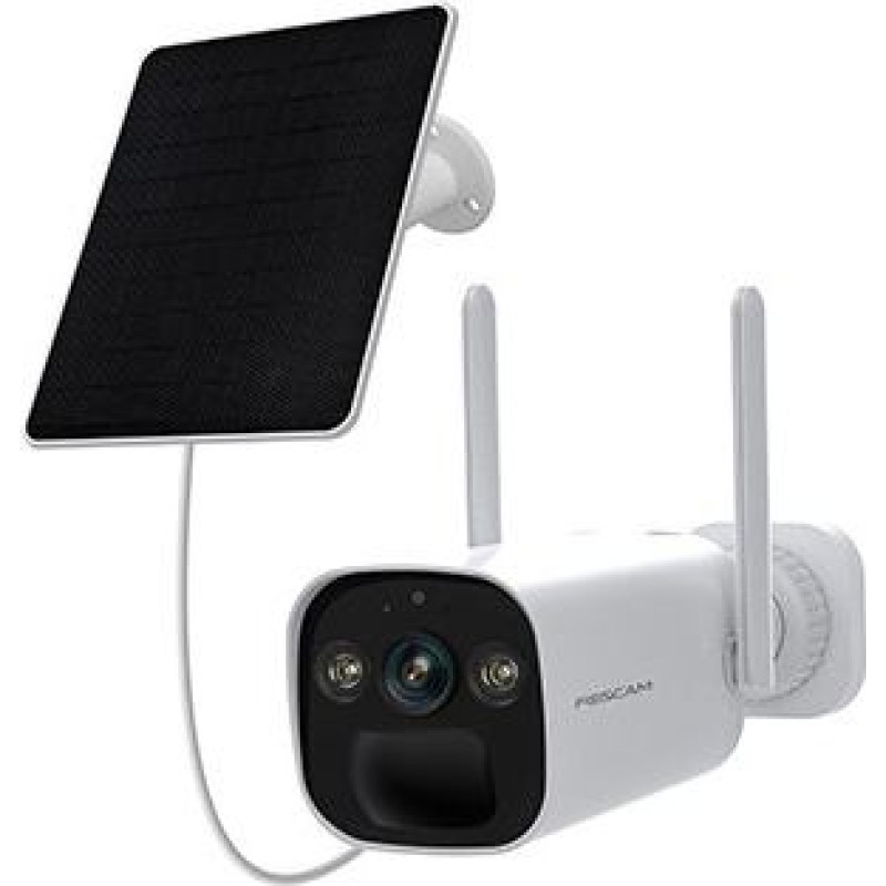 Foscam BP4 camera with solar panel