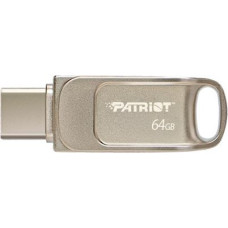 Patriot Memory Tab T560 64GB USB flash drive Dual USB 120MB/s (PS64GT560DS5D) Silver