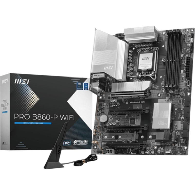 MSI PRO B860-P WIFI motherboard Intel B860 LGA 1851 (Socket V1) ATX