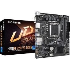 Gigabyte H610M S2H V3 DDR4 Motherboard - Supports Intel Core 14th CPUs, 4+1+1 Hybrid Digital VRM, up to 3200MHz DDR4, 1xPCIe 3.0 M.2, GbE LAN , USB 3.2 Gen 1