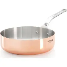 De Buyer Patelnia De Buyer De Buyer Prima Matera Saut&eacute; Pan Copper/steel 16cm straight ind.